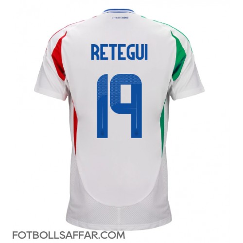 Italien Mateo Retegui #19 Bortatröja EM 2024 Kortärmad